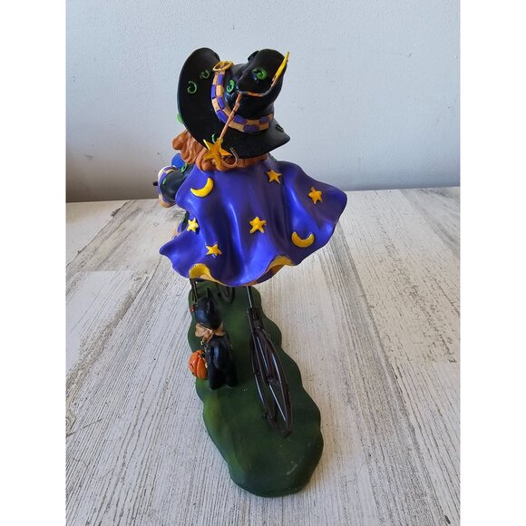 Frankenstein witch bicycle Halloween statue figurine cat funny decor cute shabby - Picture 5 of 10